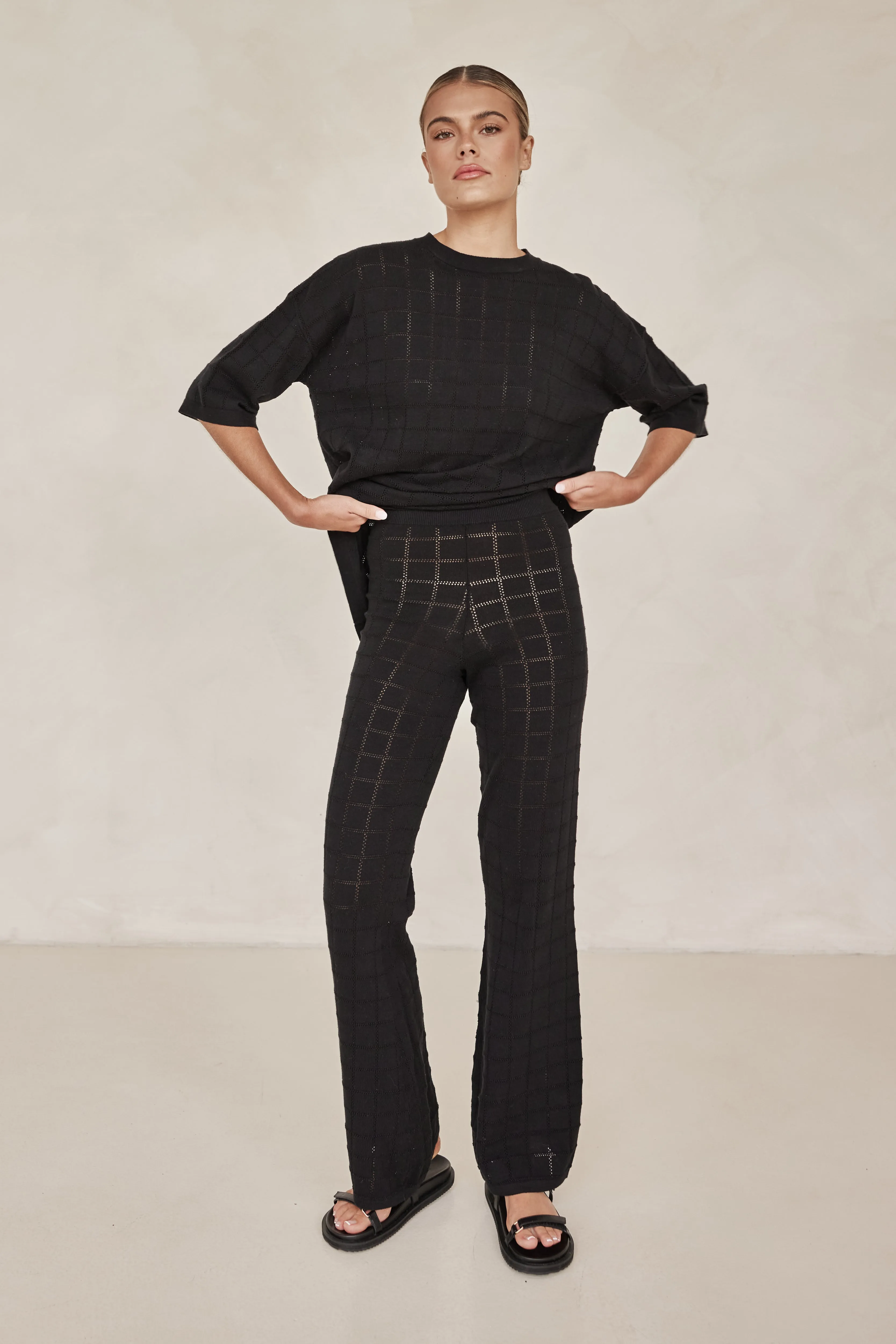 Aime Knit Pant (Black)