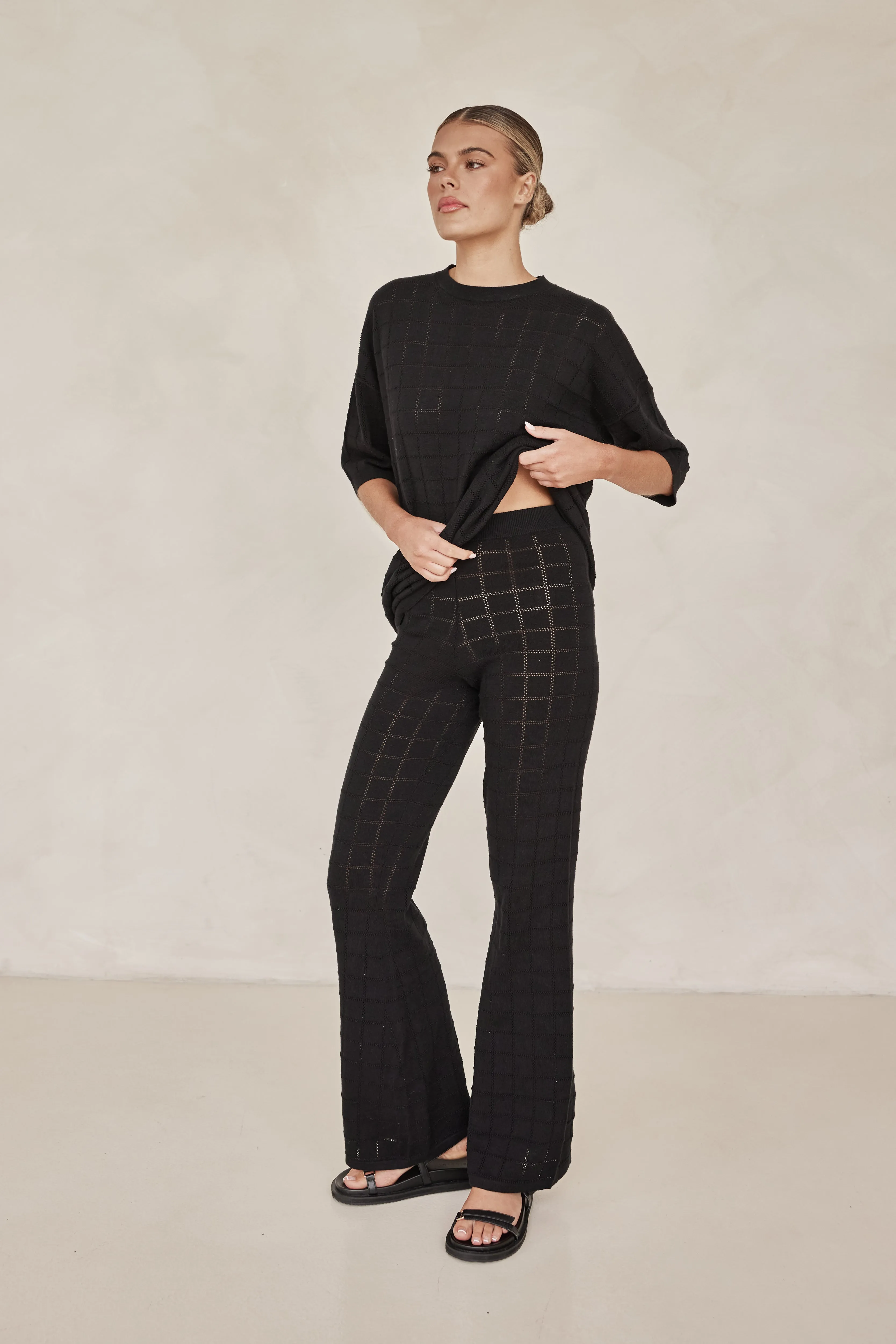 Aime Knit Pant (Black)