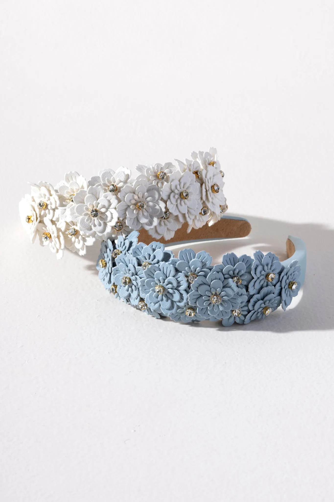 Shiraleah Flower Embellished Headband, Sky