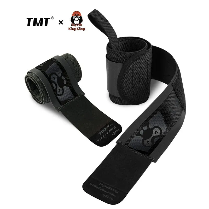 TMT 2PCS Limited Edition Wrist Brace Wrap Support Strap Wristband Bandage for Gym Weight Dumbbell Fitness Training Carpal Tunnel