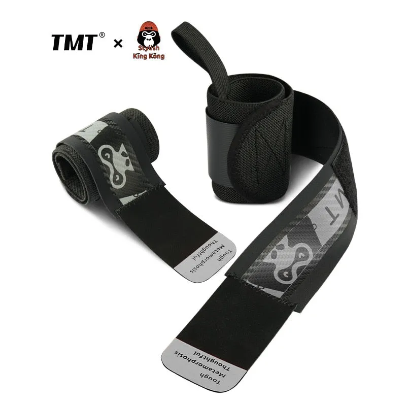 TMT 2PCS Limited Edition Wrist Brace Wrap Support Strap Wristband Bandage for Gym Weight Dumbbell Fitness Training Carpal Tunnel