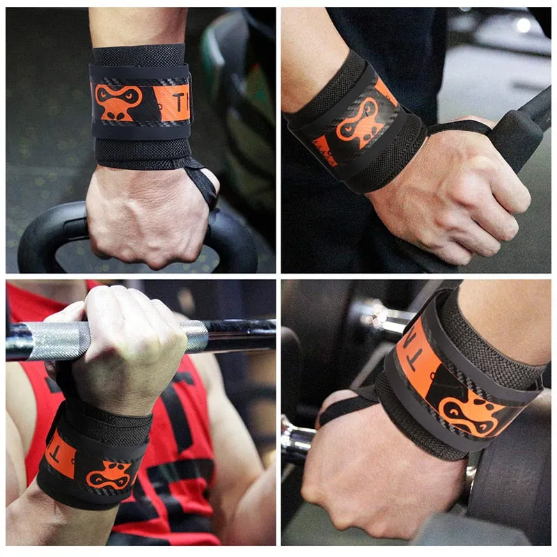TMT 2PCS Limited Edition Wrist Brace Wrap Support Strap Wristband Bandage for Gym Weight Dumbbell Fitness Training Carpal Tunnel