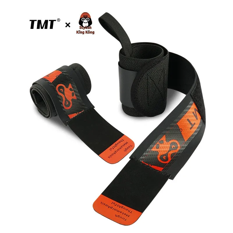 TMT 2PCS Limited Edition Wrist Brace Wrap Support Strap Wristband Bandage for Gym Weight Dumbbell Fitness Training Carpal Tunnel