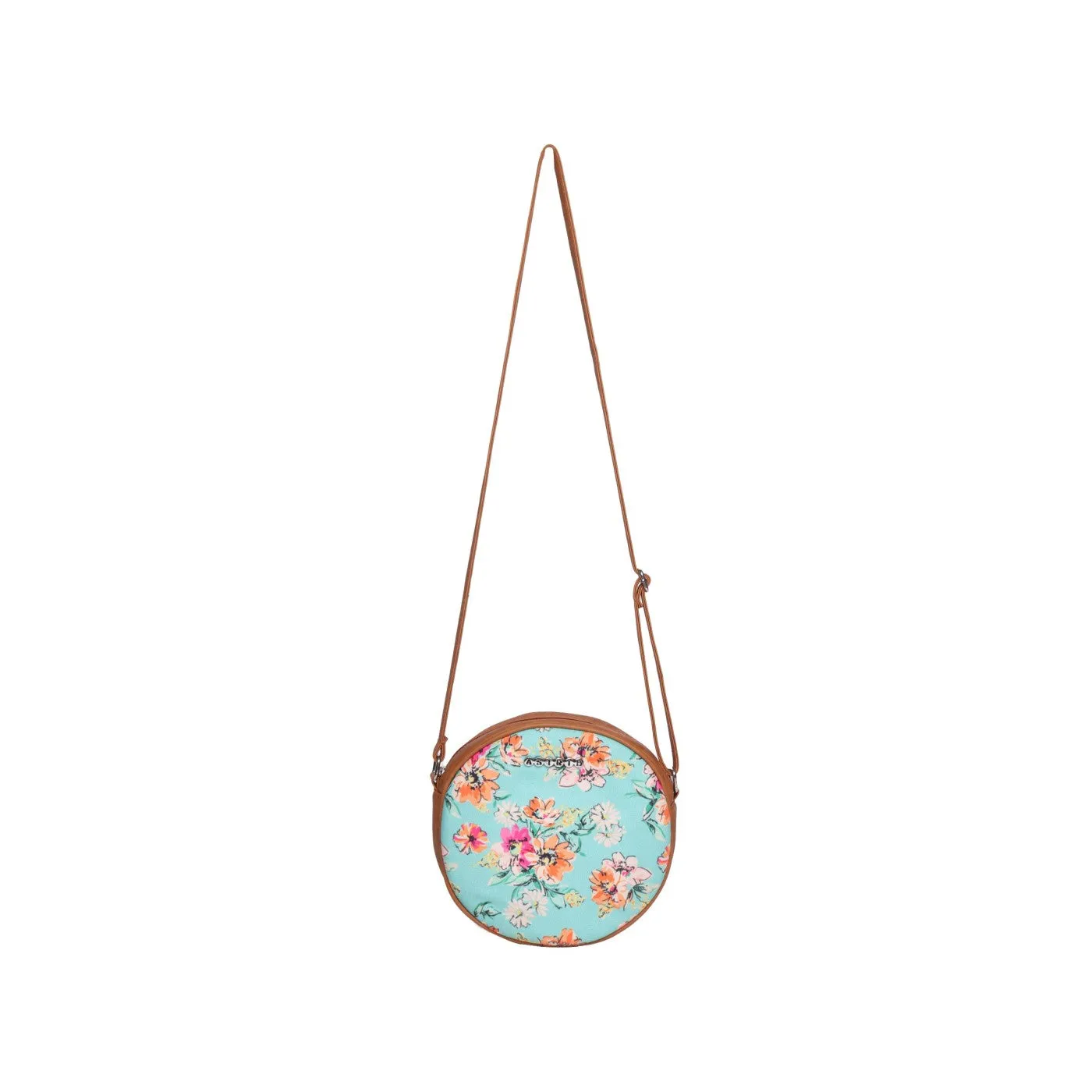 Womens Multi Color Flower Print Womens Sling Bag Medium Size
